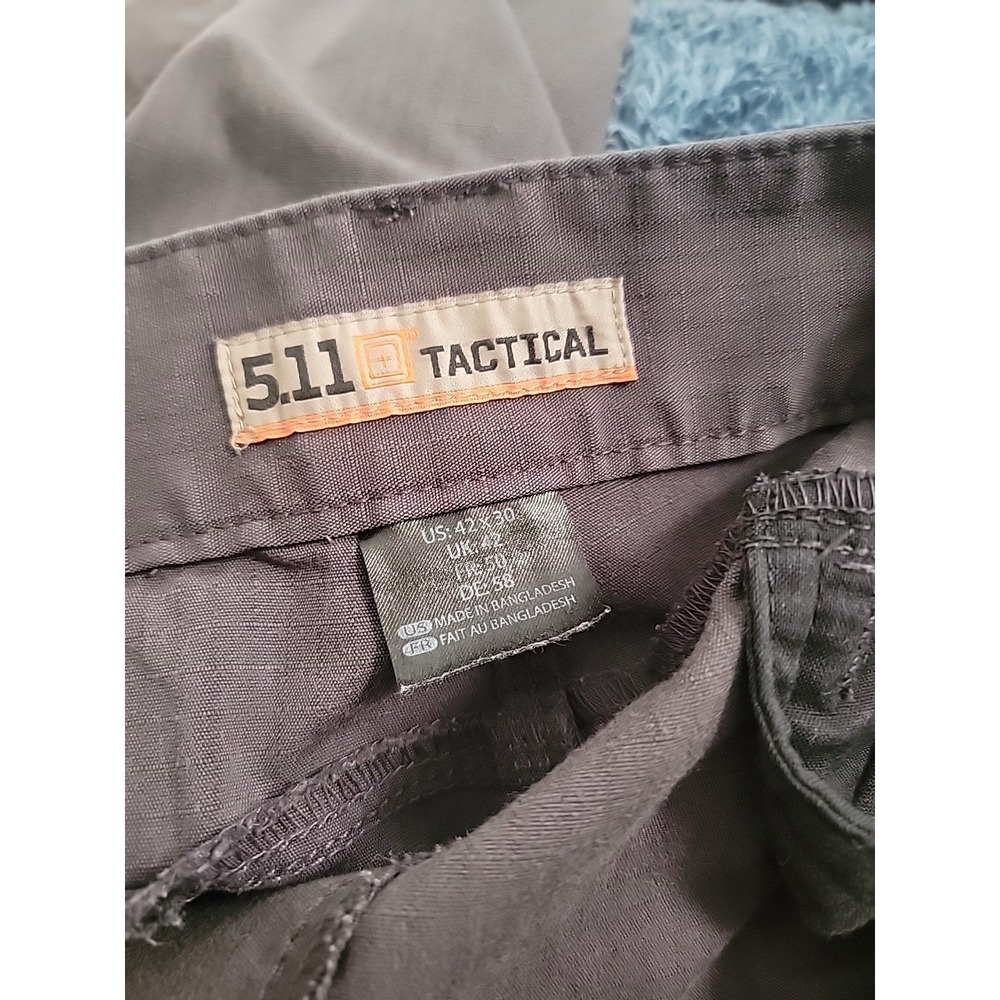 5.11 511 Tactical Pants Men 42x30 Gray Cargo Ripstop Fast‎ Tac Urban Hike Fish - Picture 2 of 9
